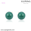 92438 xuping jewelry promotion bola en forma de pendiente del perno prisionero